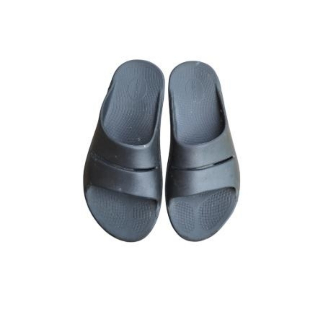OOFOS OOahhh Recovery Black Foam Slide Sandal Slip On Original Men 10 Women 12 - Picture 2 of 13